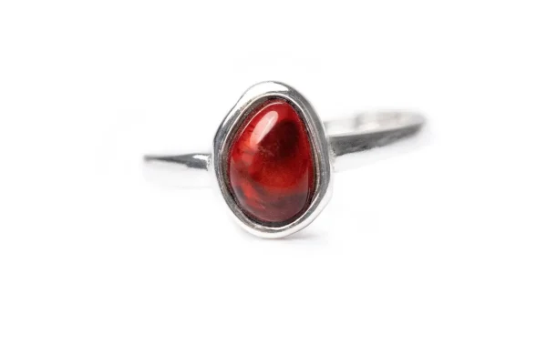 Cherry Amber ELEMENT Stacking Ring - Image 3