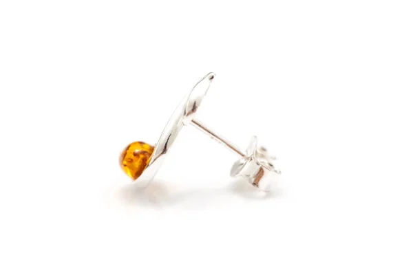 Amber Music Note Stud Earrings - Image 6