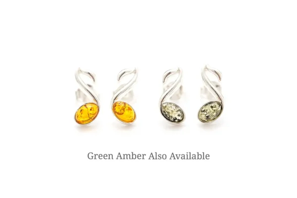 Amber Music Note Stud Earrings - Image 9