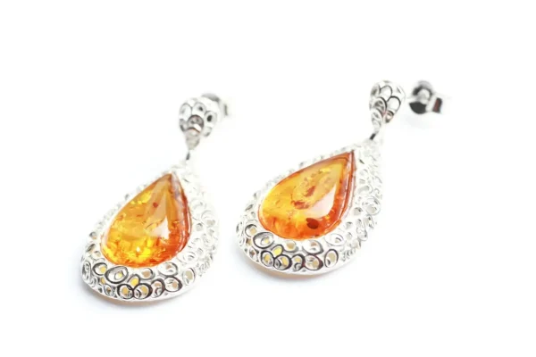 Pear Drop Frame Earrings - Image 2