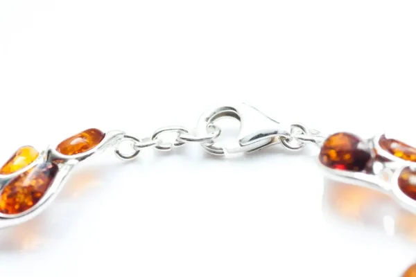 Amber Statement Leaf Link Bracelet - Image 3