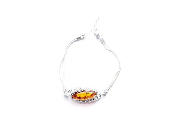 Modern Amber Chain Bracelet - Image 4