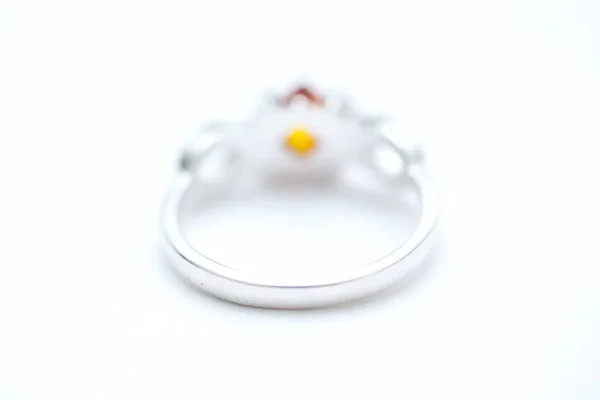 Amber Diamond Infinity Ring - Image 7