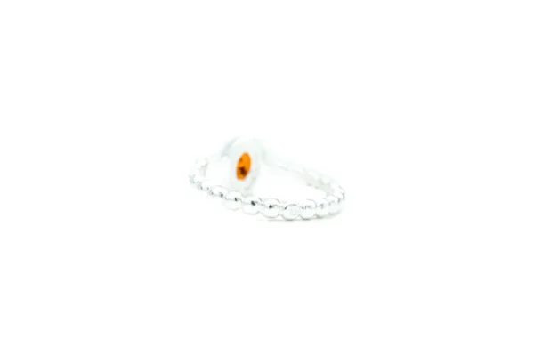 Amber Bubble Stacking Ring - Image 7