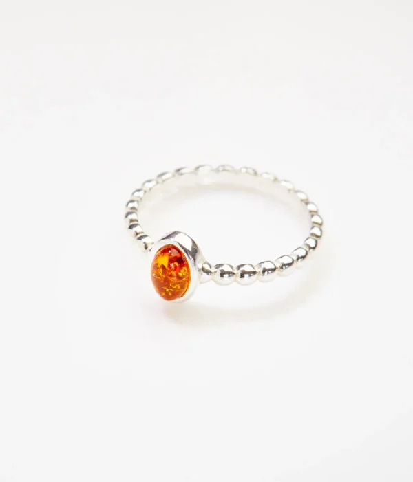 Amber Bubble Stacking Ring - Image 3